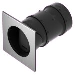 Bora - coffret 3box mural a double clapet avec joint. cache inox uebr / 1