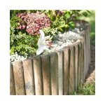 Bordure flexible en bois 20x7x250 cm. clture d'extrieur barrires de jardin de bois palissade bordurette ...