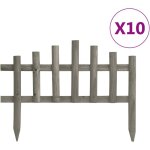 Bordure de jardin 10 pcs bois de sapin 4, 4 m