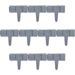 Bordure de jardin, 23 x 25 x 2 cm, en plastique, ressemblant  des pierres, lot 10 lments, couleur ...