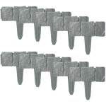 Bordure de jardin en pierre pav�e effet plastique, bordure de pelouse, bordure de parterre de fleurs, ...