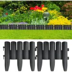 Bordures de pelouse 36 pcs anthracite 10 m pp vidaxl