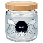 Bormioli rocco - bocal avec couvercle 0, 75 l en bambou d�cor sel