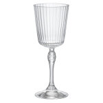 Bormioli rocco - boite de 4 verres  pied america 25 cl
