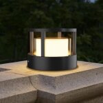 Borne �clairage ext�rieur, 12w led lampe de jardin exterieur ronde ip65 lampadaire exterieur en aluminium, ...