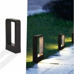 Borne d'�clairage led douille 7w 3000k ip65 terrasse eclairage ext�rieur lampe de jardin noir design ...