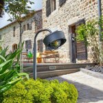 Borne lumineuse extérieure 60w max e27 acier noir woltz Borne lumineuse extérieure 60w max e27 acier noir woltz