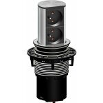 Borne multiprise escamotable elevator - version : 2 prises secteur - bachmann