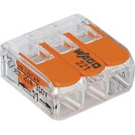 50 mini connecteur wago 3 entres pour fil souple ou rigide