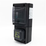Borne de recharge équipée d'une prise green'up complète avec protections Borne de recharge équipée d'une prise green'up complète avec protections