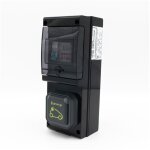 Borne de recharge avec horloge équipée d'une prise green'up complète avec protections Borne de recharge avec horloge équipée d'une prise green'up complète avec protections
