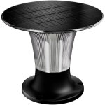 Borne solaire ext�rieur 360� avec d�tecteur de mouvement, 10w 900lm cct ip65 etanche pour jardin, patio, ...