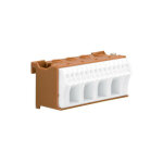 Bornier phase sans vis 14x4mm2 + 4x25mm2 hager kn18p