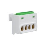 Bornier terre. 4 raccordements. ip2x hager gz04e