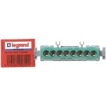 Bornier de terre - 8 bornes pour c�ble 1, 5mm� � 16mm� - vert - legrand