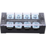 Borniers � vis fixes en laiton pc � double rang�e 45 a 600 v pour syst�mes de distribution, 4 broches ...