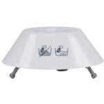 Bosch 00622728 support pour fouet batteur avec roue dentee en plastique blanc mum6 universel et robot ...