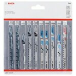 Bosch - accessories 2607011171 set de lames de scie sauteuse tout en un, 10 pi�ces 10 pc(s) a311382