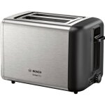 Bosch - grille - pain tat3p420 2 tranches 970 w noir, acier inoxydable