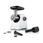 Bosch - hachoir a viande mfws420w s�rie 4 - blanc - 500 w - moteur bloqu� 1900 w - 2, 5 kg / mn - 2 vitesses ...