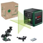 Bosch - laser lignes crois�es quigo green avec pince universelle mm 2 (laser vert pour une meilleure ...