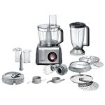 Bosch - mc812m865 robot culinaire 1250 w 3, 9 l noir, acier inoxydable