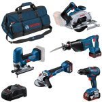 Bosch - pack 5 outils 18v (gsr + gws + gks + gsa + gst) 0615a5004e