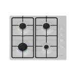 Bosch - table gaz inox, 60 cm, ser2, 4 brleurs, fonte avec pieds en caoutchouc pbp6b2k80