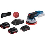 Bosch - ponceuse excentrique sans fil gex 18v - 125 / 1x 4, 0 ah + 1x 4, 0 ah procore18v + 1x 5, 0 ah ...