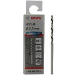 Bosch professional 10x forets h�lico�daux hss pointteq (pour m�tal, 2, 3 x 27 x 53 mm, accessoires pour ...