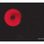 Bosch - table de cuisson vitroc�ramique 60cm 3 feux 5700w noir pkm611bb8e