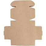 Bote d'emballage en papier kraft  motif de feuille d'rable, 50 pices, petite bote d'emballage artisanale ...