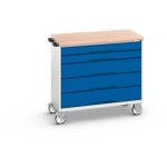 Bott - jamais utilise] tabli servante mobile d'atelier 5 tiroirs avec plateau en multiplis 1050x600x980mm ...