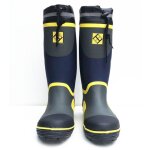 Bottes en caoutchouc � semelle en acier, imperm�ables, surchaussures de travail pour l'ext�rieur, bleu, ...