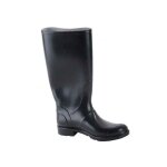 Bottes en pvc daisy genou 39 noir femme