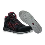 Fp - botte de s�curit� clifton mid pointure 46 noire / rouge s3 en iso 20345:2011 cuir