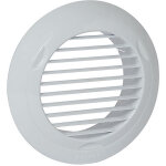 Bouche d'extraction cuisine blanc d125