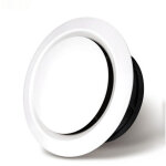 Bouche d'extraction et d'insufflation d'air 100, 3 griffes a joint - grille de ventilation ajustable ...