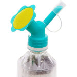 Bouchon d'arrosage double pour bouteille en plastique - adaptateur pour plantes et fleurs