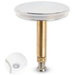 Rhg bouchon de baignoire, � 43 mm, avec double joint, r�glable en hauteur, bouchon de baignoire universel, ...