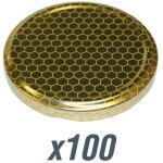 Bouchons pour bocaux en verre 100 pcs 82 mm pour miel