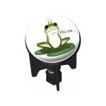 Wenko bouchon d'vier pluggy, bonde de lavabo, grenouille, laiton,  3, 9x6, 5 cm, multicolore