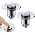 Bouchon d'�vier universel � clapet, couvercle d'�vier, couvercle de baignoire, bouchon de vidange t�lescopique ...