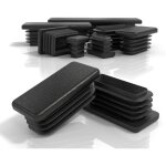 Bouchons � lame 60x30 mm pour tube carr�, embouts rectangulaires en pe, pour tubes m�talliques, chaises, ...