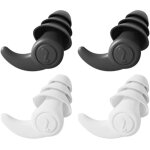 Bouchons d'oreilles anti bruit, 2 paires bouchons d'oreilles r�utilisables et lavables, pour le sommeil ...