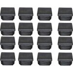 Bouchons en plastique 40 x 40 mm embout carr� tube noir embout en plastique embouts pour pieds de meubles ...
