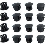 Bouchons ronds en plastique (noirs, 8mm), 20 pi�ces, couvercles de trous de meubles, couvercles de trous ...