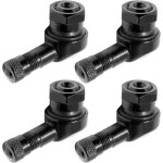Bouchons de valve de pneu � angle de 90 degr�s, 4 pi�ces de valve d'angle en aluminium de moto