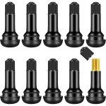 Bouchon de valve tr414 - lot de 10 pi�ces en caoutchouc noire - pour voiture, camion et moto - �tanch�it� ...