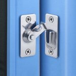 Boucle de porte sans poinon boulon de verrouillage de porte push - pull  90 degrs 304 petite boucle ...